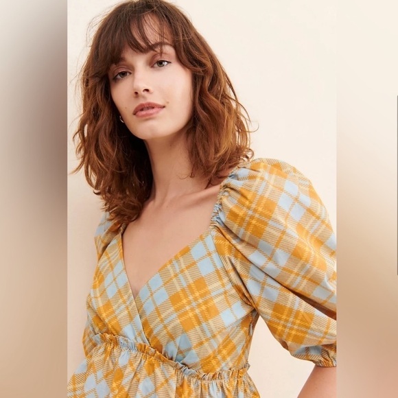 Free People NWT RAHI Puff Sleeve Blouse - Picture 2 of 8